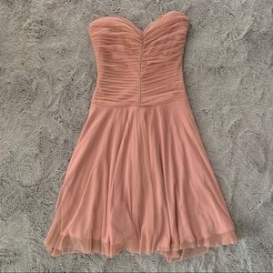 Betsey Johnson Pleated Chiffon Cocktail Midi Dress